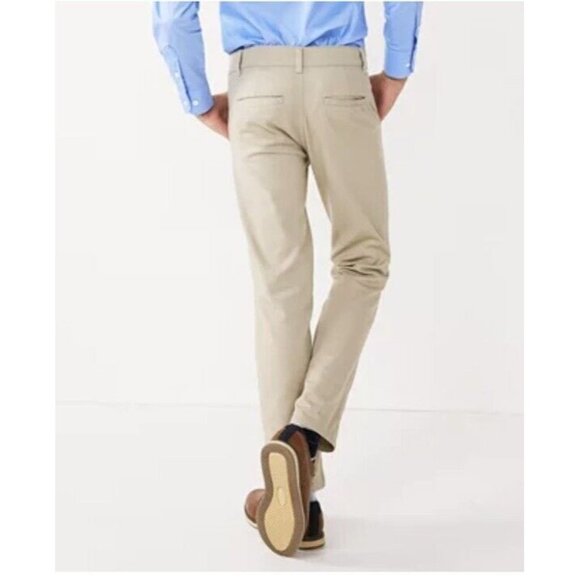 IZOD Boys Bi-Stretch Flat Front Stretch Dress Pant Medium Khaki Size 16 ITFFC00F - Picture 9 of 9